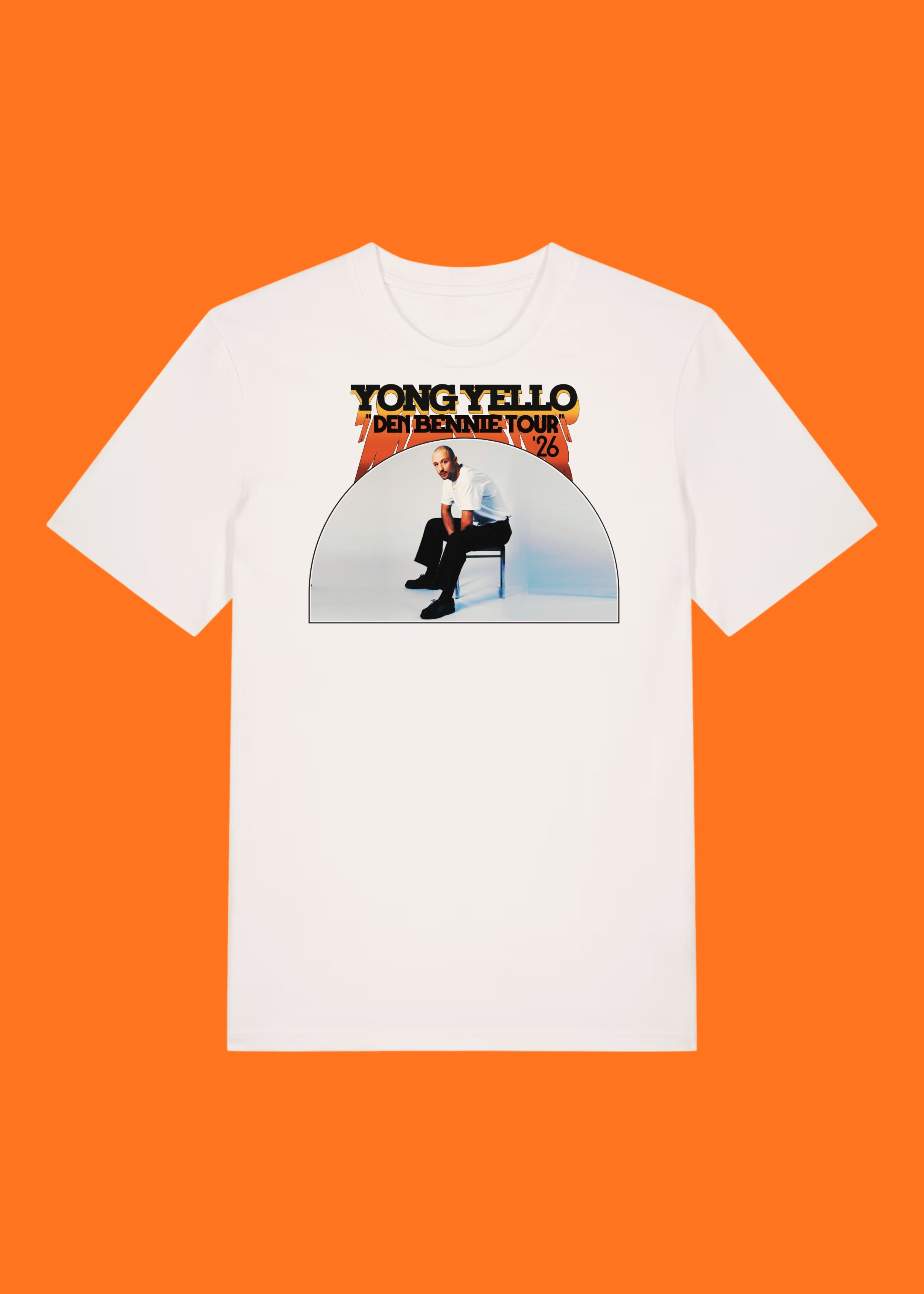 T-shirt "Den Bennie Tour" gebroken wit