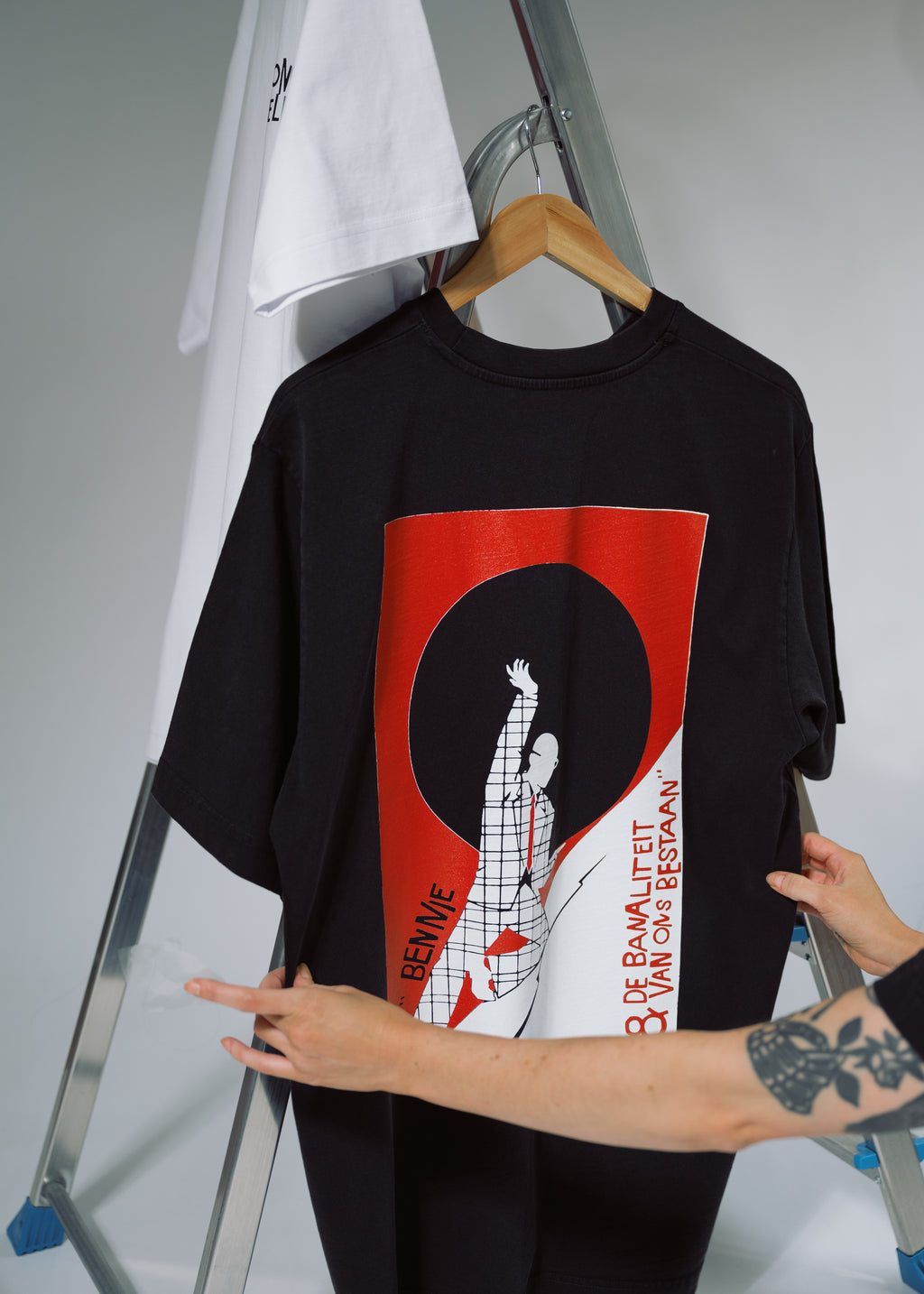 T-shirt Bennie Faded Zwart